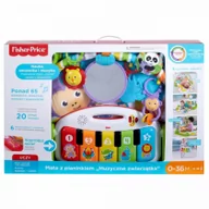 Maty edukacyjne - Fisher Price Mata z pianinkiem muzyczne zwierzątka FWT13 - miniaturka - grafika 1