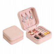 Biżuteria - akcesoria - Lilienne Podróżna mała szkatułka na biżuterię perłowo-różowa ORGBIZSP01157-3 - miniaturka - grafika 1