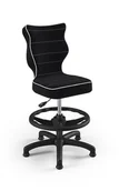 Fotele i krzesła biurowe - Entelo Krzesło biurowe Petit Czarny JS01 rozmiar 3 WK+P AB-A-3-B-A-JS01-B - miniaturka - grafika 1
