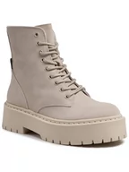 Kozaki damskie - Steve Madden Botki Skylar SM11001184-03002-846 Beżowy - miniaturka - grafika 1