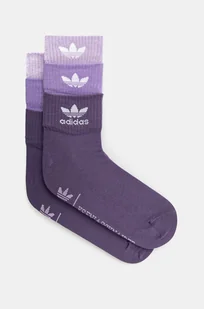 adidas Originals skarpetki X Ksenia Schneider damskie kolor fioletowy IX7452 - Skarpetki damskie - miniaturka - grafika 1