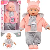 Lalki dla dziewczynek - Lalka Julka Bobas  Interaktywna Lalka Mówiąca 120 Słów 40 Cm +2Lata Pl I Ang - miniaturka - grafika 1