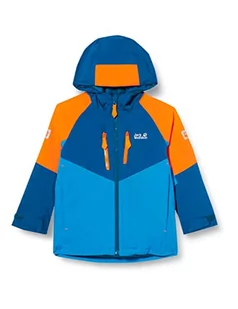 Jack Wolfskin Great Snow Jacket Kids wodoszczelna dziecięca kurtka narciarska niebieski Dark Cobalt 164 - Kurtki i płaszcze dla dziewczynek - miniaturka - grafika 1