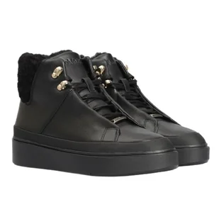 Buty Calvin Klein Hell Cupsole Hi Top Wl W HW0HW01208 czarne - Botki damskie - miniaturka - grafika 1