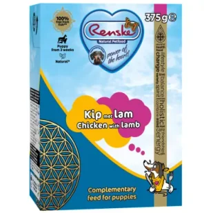 Renske Natural Petfood Renske Puppy Fresh chicken with lamb - świeży kurczak z jagnięciną dla szczeniąt 375 g - Mokra karma dla psów - miniaturka - grafika 1