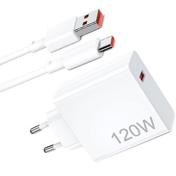 Zestaw Do Ładowania Telefonu Ładowarka Z Kablem Kabel 1M Długi Typu C 120W