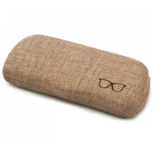 Akcesoria do okularów - Etui Futerał na okulary ET-104A jasny brąz - miniaturka - grafika 1