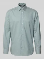 Koszule męskie - Koszula biznesowa o kroju modern fit z bawełny z kołnierzykiem typu kent - miniaturka - grafika 1