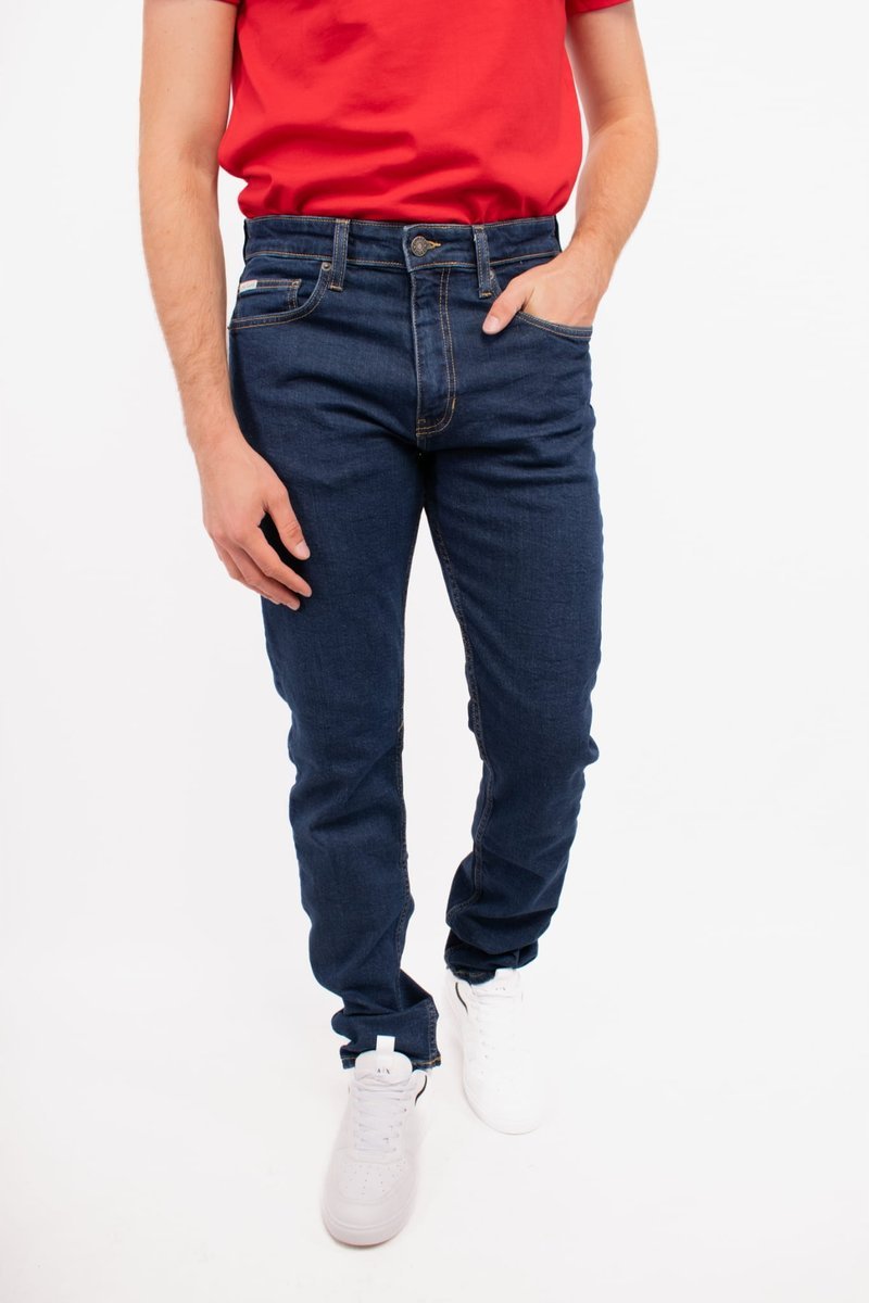 Jeansy męskie Guess M4YA1C D5DM3 granatowy - Pants: 30/34