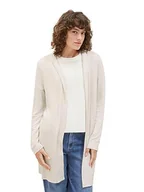 Koszulki i topy damskie - TOM TAILOR Damska koszulka z długim rękawem, 32398 - Clouds Grey Melange, XXL - miniaturka - grafika 1