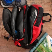 Plecaki - Czerwony plecak sportowy miejski trekkingowy wytrzymały T15 - Bag Street - miniaturka - grafika 1