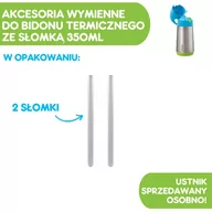 Bidony dla dzieci - Zestaw słomek do bidonu termicznego 350 ml, 2 szt., b.box - miniaturka - grafika 1