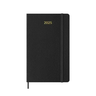 Kalendarz Książkowy 2025 Tygodniowy Moleskine L Syntetyczna Skóra Węża Box Czarny 13X21Cm - Kalendarze - miniaturka - grafika 1