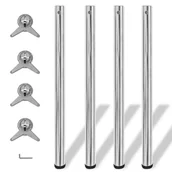 Meble modułowe i akcesoria - vidaXL vidaXL 4 Nogi do stołu z regulacją wysokości 870 mm - miniaturka - grafika 1