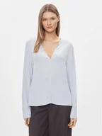 Bluzki damskie - Tommy Hilfiger Bluzka WW0WW40529 Błękitny Relaxed Fit - miniaturka - grafika 1