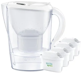 Brita Marella XL + 4 filtry MAXTRA PRO Pure Performance biały - Dzbanki filtrujące - miniaturka - grafika 1