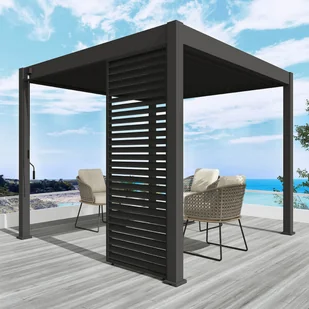 Panel żaluzjowy poziomy do pergoli ELEGANCE/DELUXE/FUSION 1 m Anthracite - Gutroof - Kratki i pergole - miniaturka - grafika 1