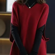 Swetry damskie - TEMU Damski Jasnoniebieski Kardigan z Dekoltem V - Luźny Sweter z Długim Rękawem, Otwarty z Przodu, Miękki, Całoroczny Element Warstwowego Stroju na - miniaturka - grafika 1