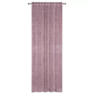 Zasłona z taśmą tunel SANSO 140 x 260 cm wrzos - Zasłony - miniaturka - grafika 1