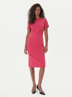 Sukienki - Calvin Klein Sukienka koktajlowa LV044D063G Różowy Slim Fit - miniaturka - grafika 1