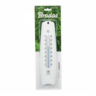 Termometr zewnętrzny plastikowy biały WHITE LINE - Stacje pogodowe - miniaturka - grafika 1