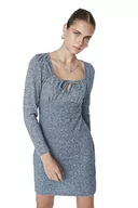Sukienki - Trendyol Damska mini bodycone, tkana sukienka, granatowy, L - miniaturka - grafika 1