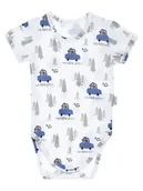 Body dla niemowląt - Chłopięce body krótki rękaw miś w samochodzie Nicol,r.86 - miniaturka - grafika 1