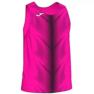 Koszulki sportowe męskie - Joma męskie t-shirty Olimpia Rosa F Neon Pink/Black XXL - grafika 1