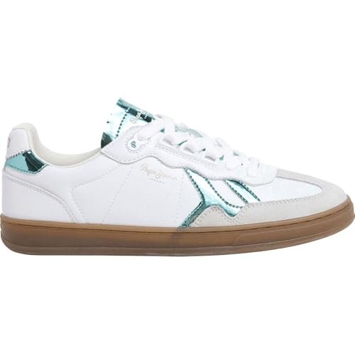 Pepe Jeans Damskie trampki BALL RISE W, białe (białe), 40 UK, biały, 42 EU