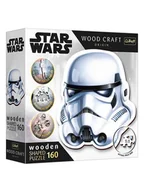 Puzzle - Trefl 160-częściowe drewniane puzzle "Star Wars - Stormtrooper Helm" - 10+ - miniaturka - grafika 1