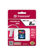 Karty pamięci - Transcend karta pamięci SDHC 8GB Class 10 UHS-I - miniaturka - grafika 1