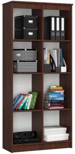 REGAŁ BIUROWY R 80 cm CLP 1 DRZWI 4 PÓŁKI WENGE - Regały biurowe - miniaturka - grafika 8