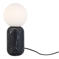 Noże stołowe - Czarna lampa stołowa w dekorze marmuru Leitmotiv Gala, wys. 32 cm - miniaturka - grafika 1