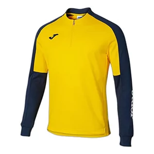Bluzy męskie - Joma Męska bluza Eco Championship Sweatshirt, żółta granatowa, M - grafika 1