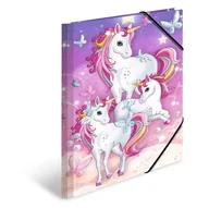 Teczki i skoroszyty - Teczka A3 z gumkami, Jednorożce - miniaturka - grafika 1