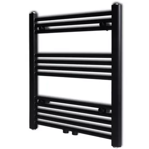 Vida Grzejnik łazienkowy prosty 600 x 764 mm czarny V-141906 - Grzejniki łazienkowe - miniaturka - grafika 1
