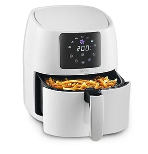 SENYA Wielofunkcyjna frytkownica na gorące powietrze 4,5 l, kolor biały, My Air Cook, 7 automatycznych programów, 1400 W, SYCK-AF002W - Frytkownice - miniaturka - grafika 1