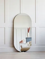 Lustra - Lustro łazienkowe owalne 80x50 cm ścienne duże do garderoby łazienki salon - miniaturka - grafika 1
