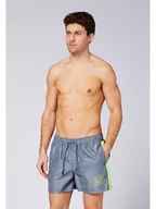 Kąpielówki męskie - Chiemsee Szorty kąpielowe w kolorze szarym - miniaturka - grafika 1