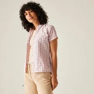 Koszule damskie - Regatta Damska koszula z krótkim rękawem Mindano VIII Różowy, Rozmiar: 38 - miniaturka - grafika 1