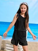 Dresy i komplety dla dziewczynek - Sinsay - Komplet dzianinowy - czarny - miniaturka - grafika 1