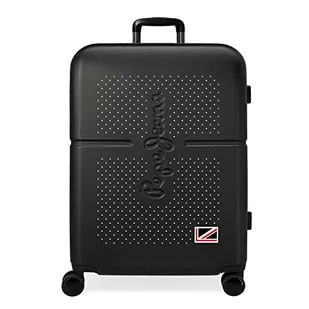 Pepe Jeans Laila średnia walizka, 48 x 70 x 28 cm, czarno-biała, 48 x 70 x 28 cm, średnia walizka - Walizki - miniaturka - grafika 1