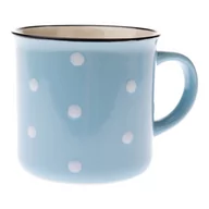 Kubki - Błękitny kubek ceramiczny Dakls Dottie, 380 ml - miniaturka - grafika 1