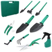 Pozostałe narzędzia ogrodowe - Zestaw narzędzi ogrodowych w walizce 10 elementów Uniwersalny - miniaturka - grafika 1