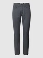Spodnie męskie - Spodnie materiałowe o kroju tapered fit z 5 kieszeniami model ‘Lyon’ - miniaturka - grafika 1