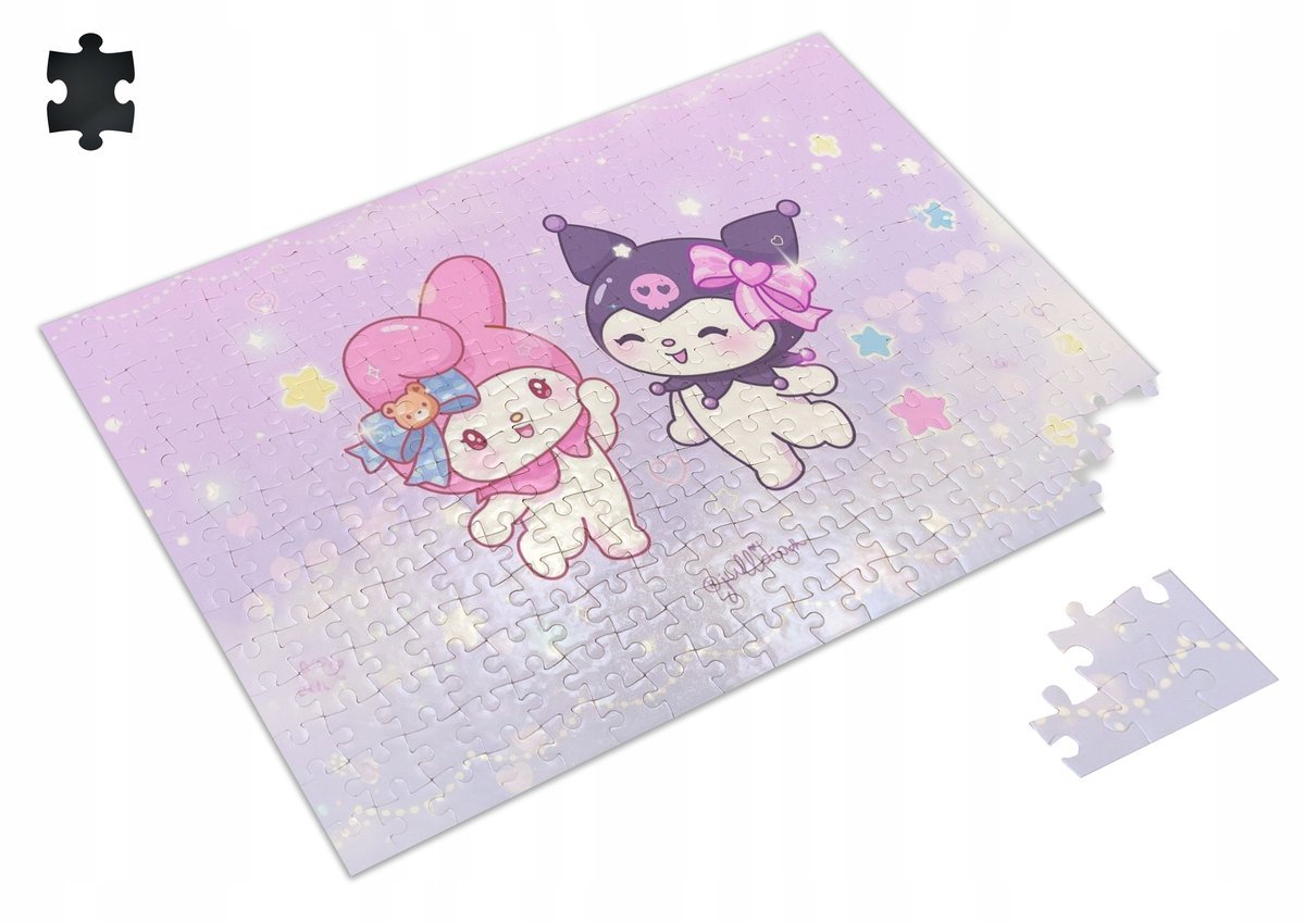 Puzzle KUROMI HELLO KITTY Cinnamoroll A3 252 el z Nadrukiem + IMIĘ 58