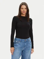 Bluzki damskie - Guess Jeans Bluzka W4YI22 J1314 Czarny Regular Fit - miniaturka - grafika 1