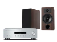 Zestawy stereo - Yamaha A-S201 (srebrny) + Tesi 3 (mokka) - miniaturka - grafika 1