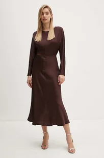 Joop! sukienka kolor brązowy midi prosta 30042881 - Sukienki - miniaturka - grafika 1
