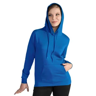 Damska Gładka Bluza Sportowa Przez Głowę Kaptur - Bluzy sportowe damskie - miniaturka - grafika 1